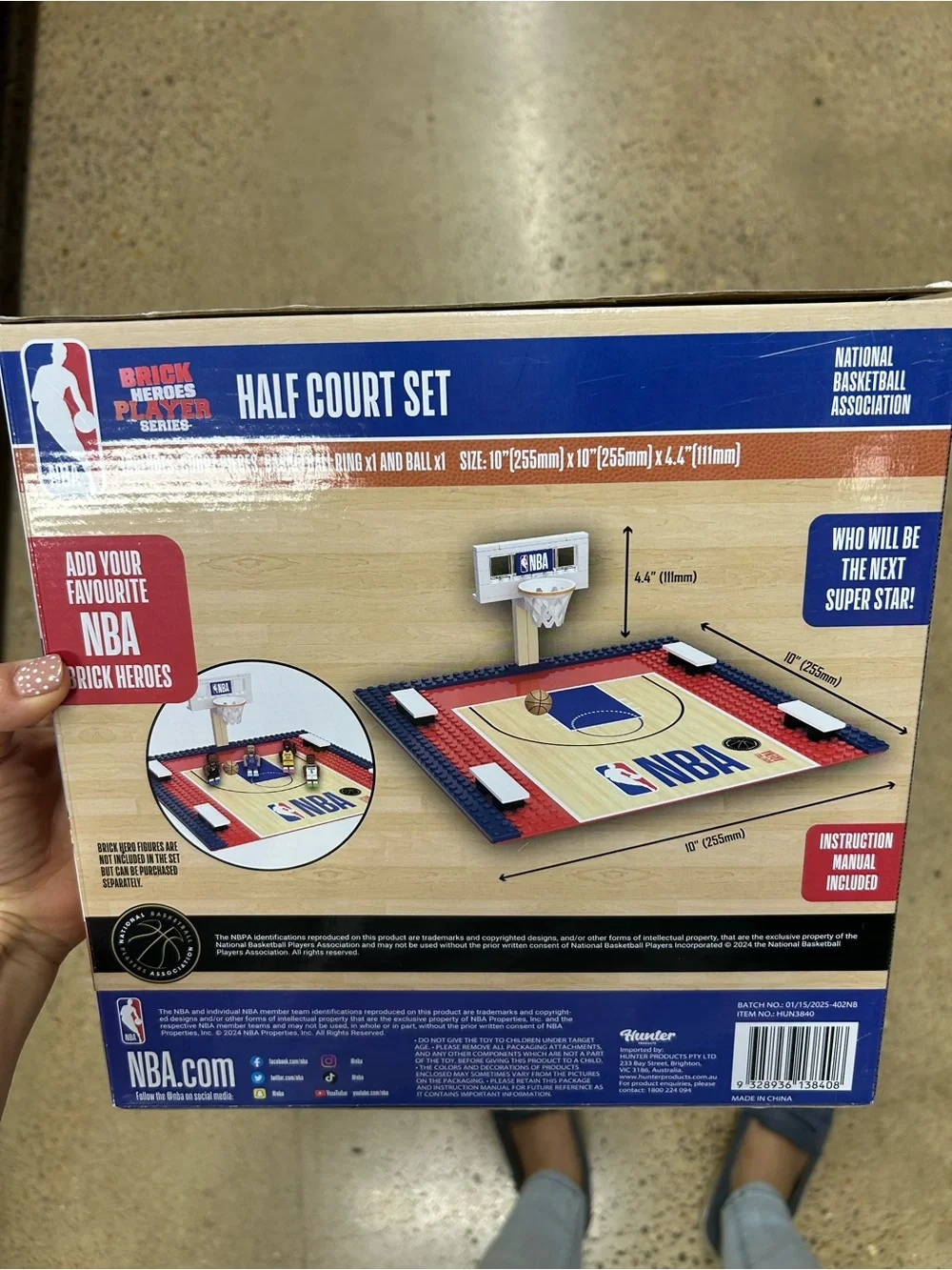 NBA Brick Heroes Half Court building Set